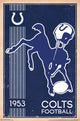 Indianapolis Colts Retro Logo Poster Print 22x34