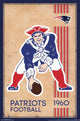 New England Patriots Retro Logo Poster Print