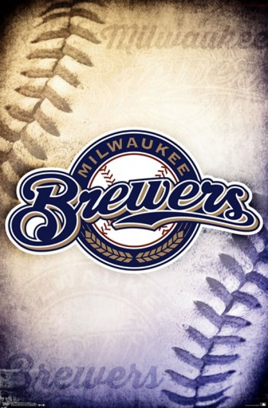 Milwaukee Brewers Logo Poster Print - 22x34 inches