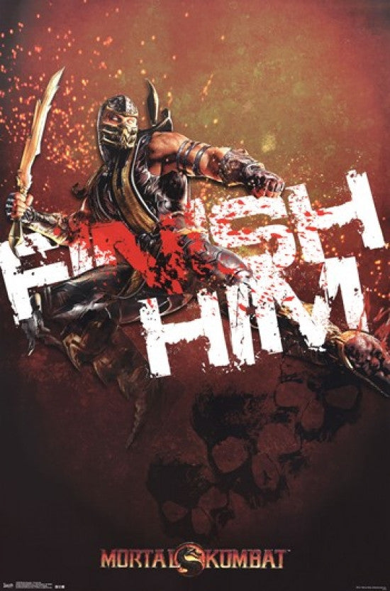 Mortal Kombat - Finish Him Rolled Poster Print (24x36)