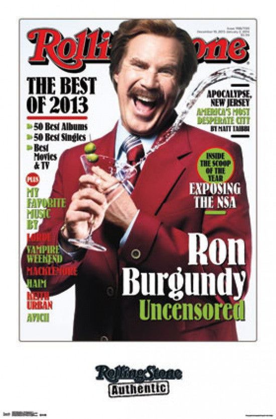 Rolling Stone Ron Burgundy Poster Print 24x36 - Item #VARTIARP13330