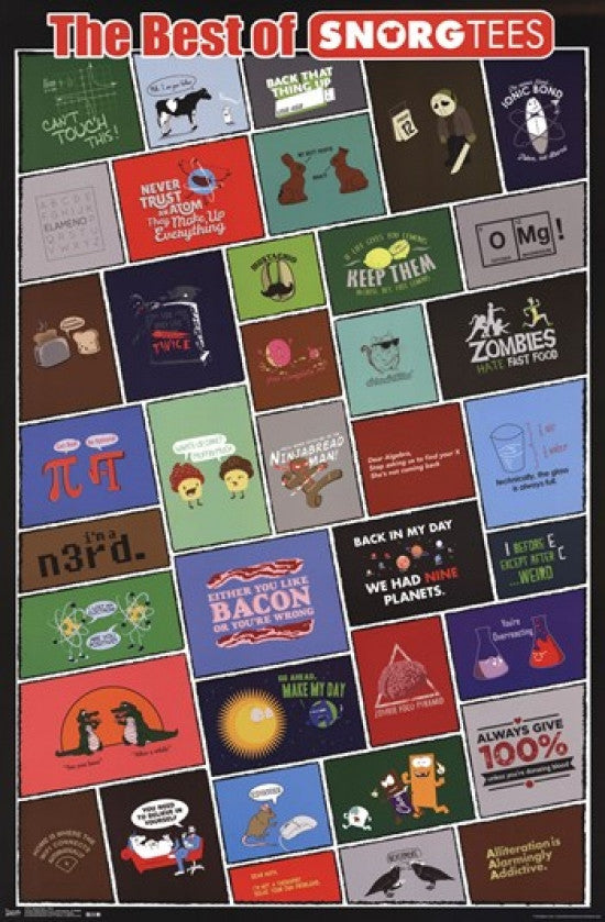 Snorg Tees Grid Poster Print - 22x34 Rolled Poster