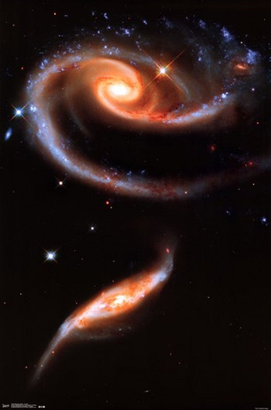 Galaxies Collide - Arp 273 Rolled Poster Print