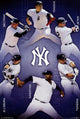 New York Yankees Collage Poster Print showcasing iconic moments