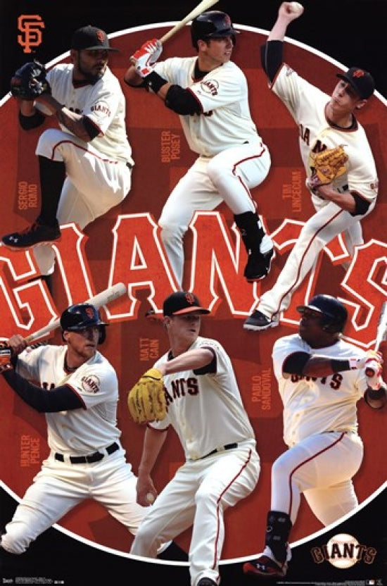 San Francisco Giants Team 14 Poster Print 24x36