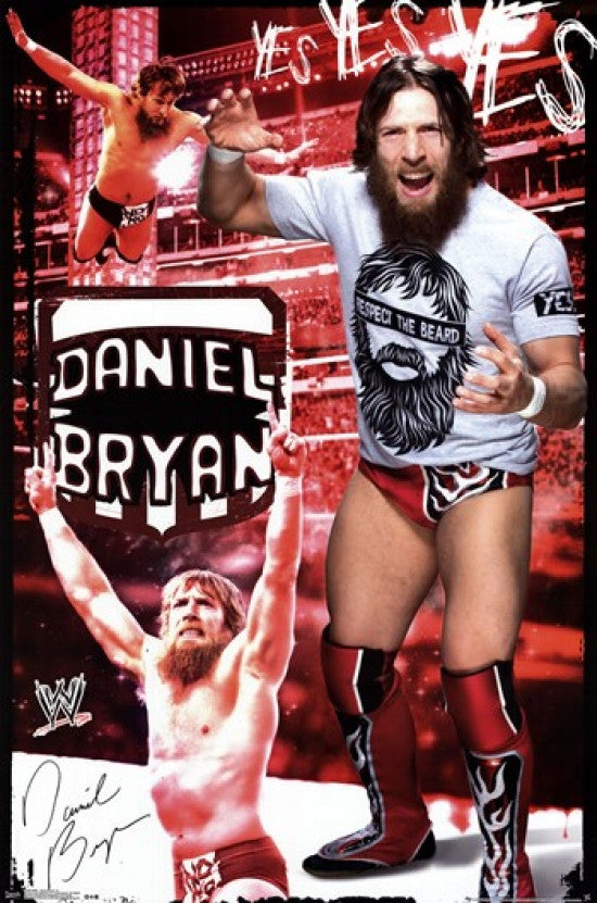 WWE Daniel Bryan Poster Print - 24x36 Rolled Artwork