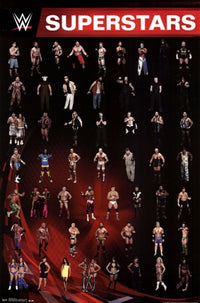 WWE Grid 14 Poster Print - 24x36 Rolled Poster