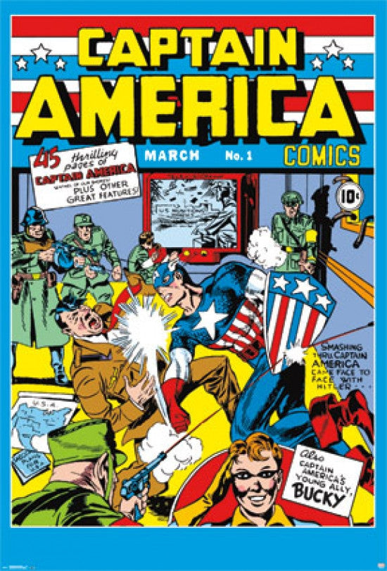 Captain America #1 Mural Poster Print - 42x62