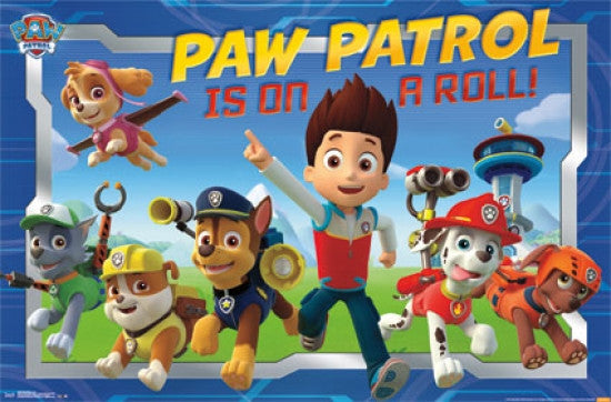 Paw Patrol Crew Poster Print - Perfect for Kids' Rooms
