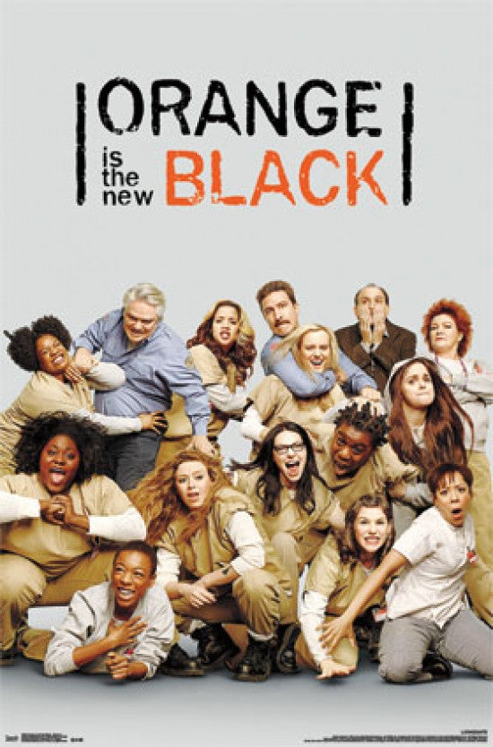 Orange Black Group Poster Print - 24x36 Rolled Art
