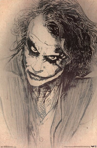 The Dark Knight Joker Sketch Poster Print 24x36