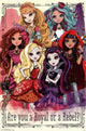 Ever After High Group Poster Print featuring characters from the series, 24x36 inches.