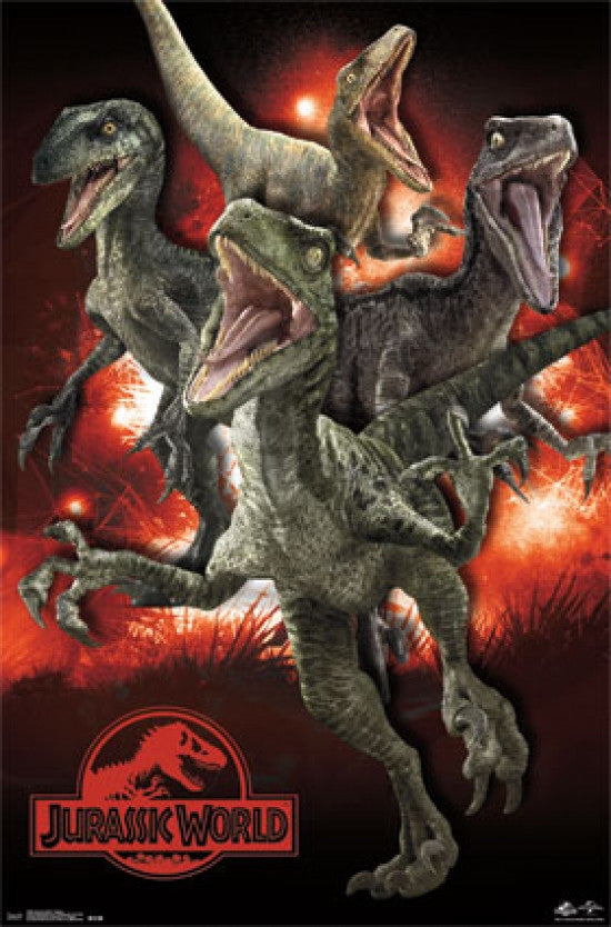 Jurassic World Raptors Poster Print - Rolled 22x34