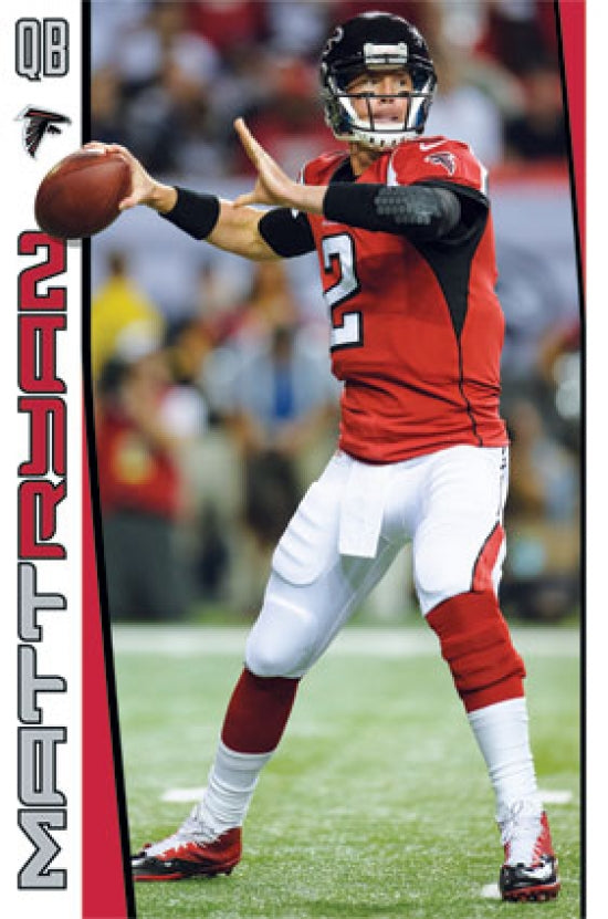 Atlanta Falcons Matt Ryan 2014 Poster Print showcasing dynamic football action.