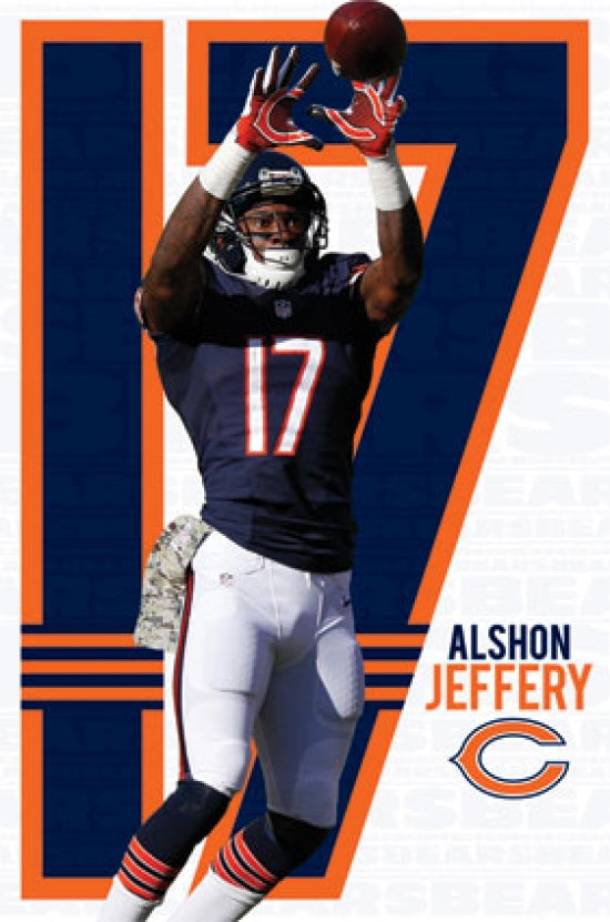 Chicago Bears Alshon Jeffery 2014 Poster Print