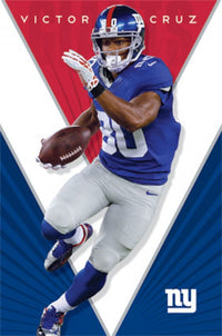 New York Giants Victor Cruz Poster Print 22 x 34