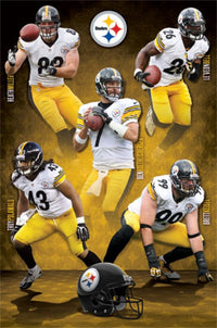 Pittsburgh Steelers Team 14 Poster Print showcasing team pride.