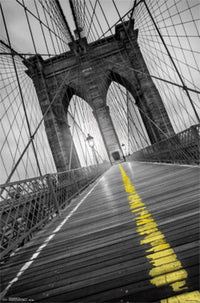 Brooklyn Bridge Pop Art Poster Print - 22x34
