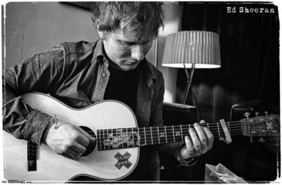 Ed Sheeran Guitar Poster Print - 24x36 Rolled Art