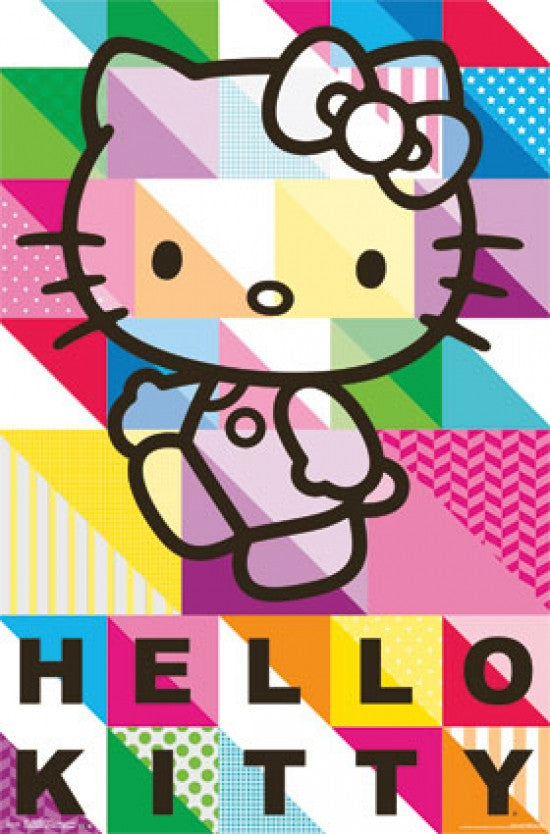 Hello Kitty Patterns Poster Print - Fun Decor for Any Space