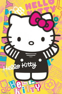 Hello Kitty Colorful Poster Print - 22x34 Rolled Art