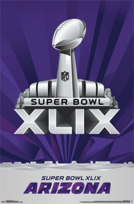 Super Bowl XLIX Logo Poster Print - 22x34