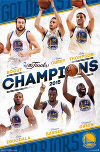 2015 Golden State Warriors NBA Finals Champions Poster Print