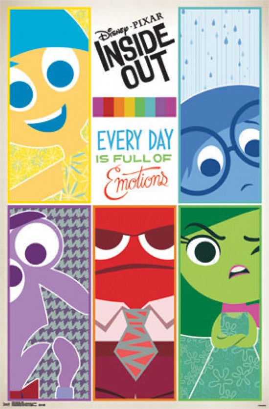 Disney Inside Out - Grid Poster Print (22x34) - Rolled Poster