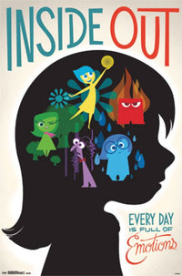 Disney Inside Out Emotions Poster Print - 22x34