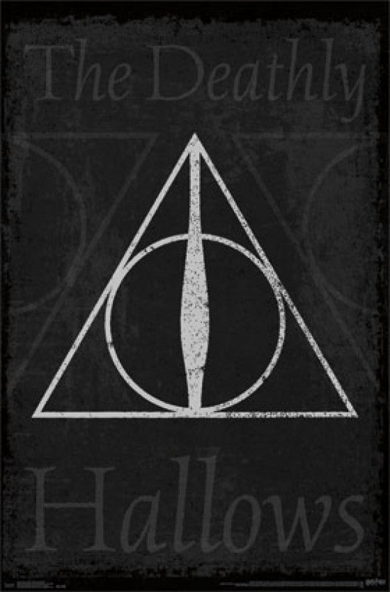 Harry Potter Deathly Hallows Symbol Poster Print - 24x36