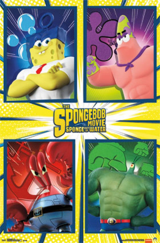 SpongeBob Team Poster Print - 22x34 Rolled Poster