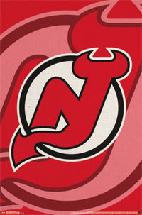 New Jersey Devils Logo 14 Rolled Poster Print