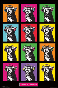Kitten Pop Grid Rolled Poster Print - 24x36