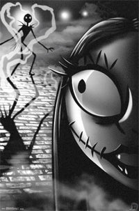 Nightmare Before Christmas Jack and Sally Poster Print