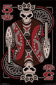 Five Finger Death Punch 5 Card Poster Print showcasing vibrant colors