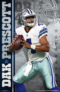 Dallas Cowboys Dak Prescott Poster Print - 22x34 Rolled Art
