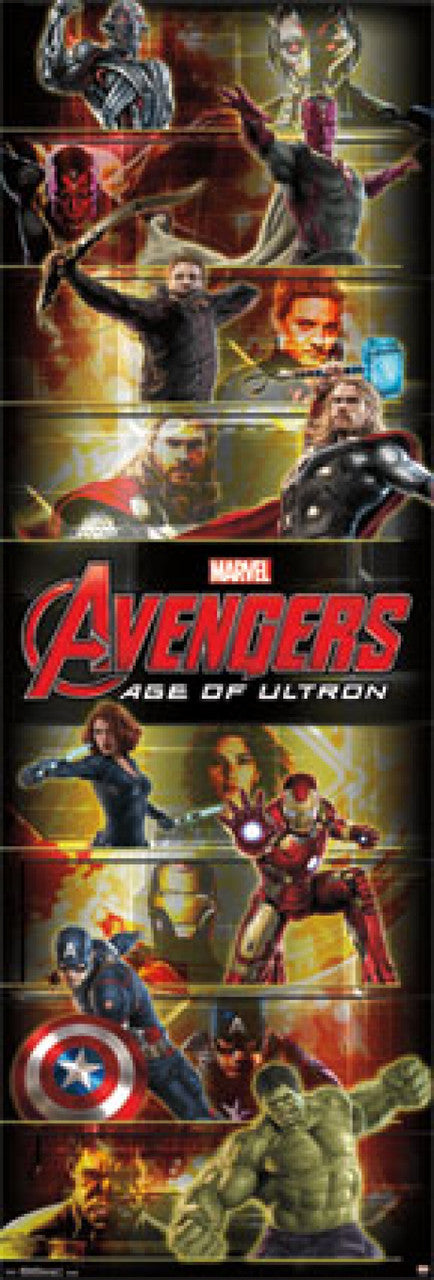 Marvel Avengers Age of Ultron Door Poster Print 21x62