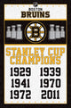 Boston Bruins Champions Poster Print showcasing team spirit.