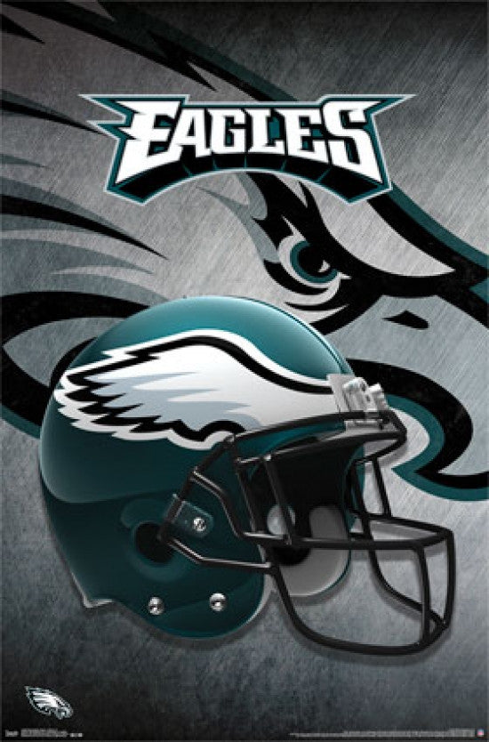 Philadelphia Eagles Helmet Poster Print - 22x34
