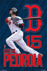 Boston Red Sox Dustin Pedroia 2015 Poster Print - 22x34