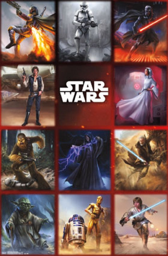 Star Wars Moments Grid Poster Print - 22x34