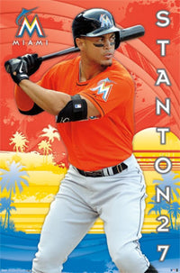 Miami Marlins™ Giancarlo Stanton Poster Print - 22x34