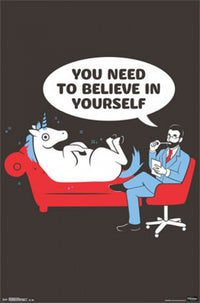 Snorg Tees Unicorn Poster Print - Perfect for Home or Office