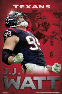 Houston Texans JJ Watt 2015 Poster Print - 22x34