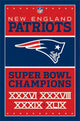 New England Patriots Champions 15 Poster Print - Rolled Poster