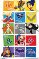 DC Super Hero Girls Grid Poster Print - 22x34