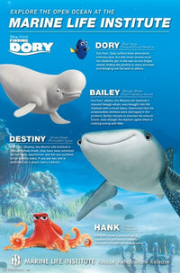 Finding Dory Group Poster Print - 22x34 Rolled Poster