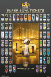 Super Bowl 50 Tickets Poster Print - Rolled Poster Art