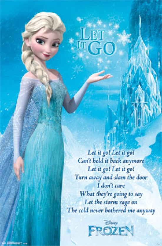 Frozen - Let It Go Lyrics Poster Print 24x36
