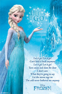 Frozen - Let It Go Lyrics Poster Print 24x36